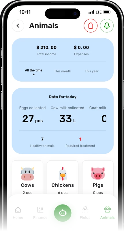 FincaFlow app screen