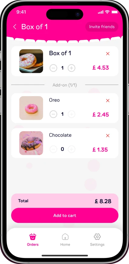 GoDoughnuts app screen