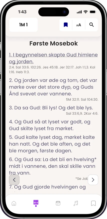 Kirkelyden app screen