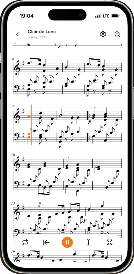 Rhythm Reader app screen