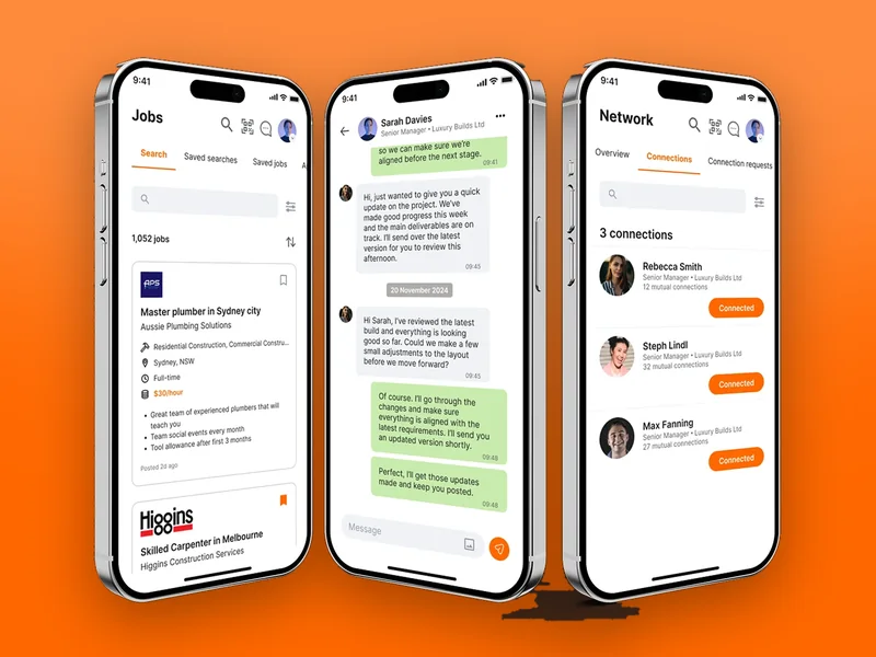 BigTrades: App rescue: a LinkedIn-style network for Australian trades, shipped before launch day