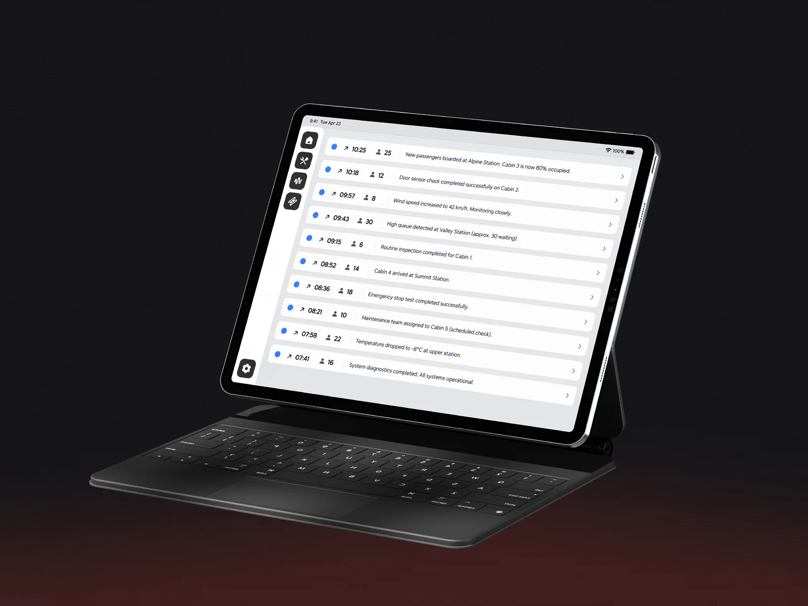 CabriO Stanserhorn app screens
