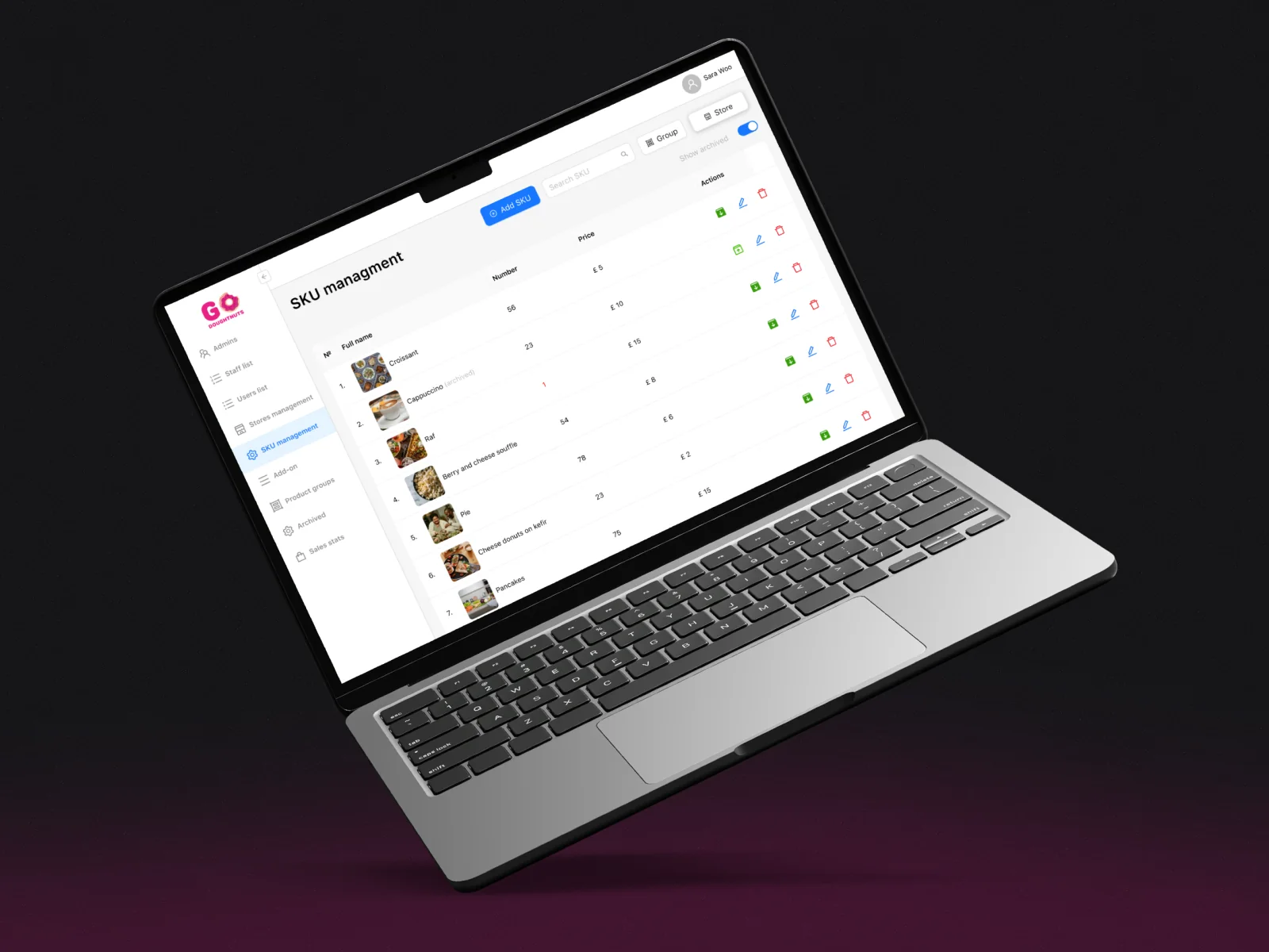 GoDoughnuts app screens