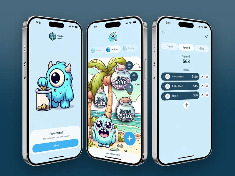 Monster Mogul: Kids money management app with parent controls