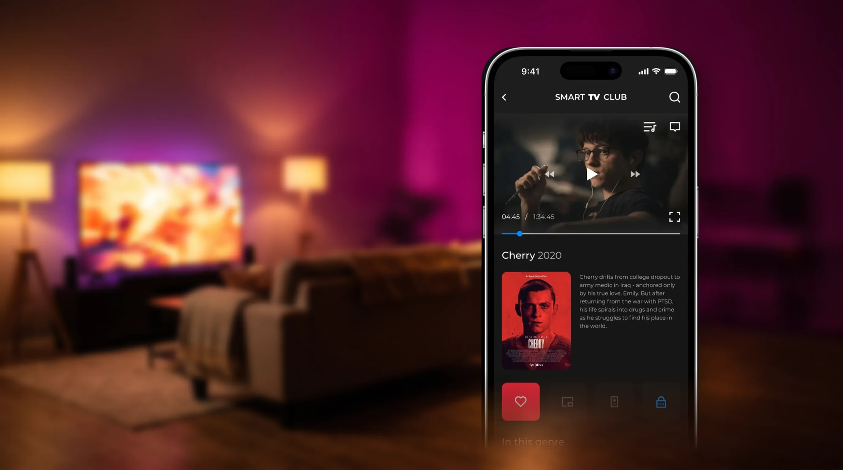 SmartTV Club: IPTV streaming app for Samsung, LG, Android and iOS from one shared core